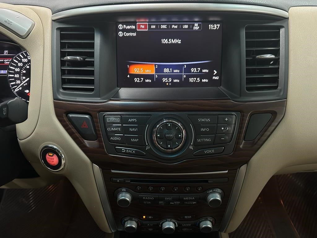 2017 Nissan Pathfinder EXCLUSIVE V6 3.5L 260 CP 5 PUERTAS AUT PIEL BA AA QC